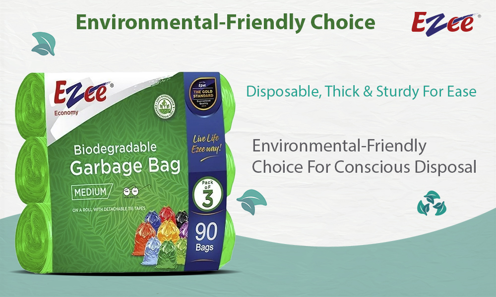 Ezee biodegradable garbage outlet bags