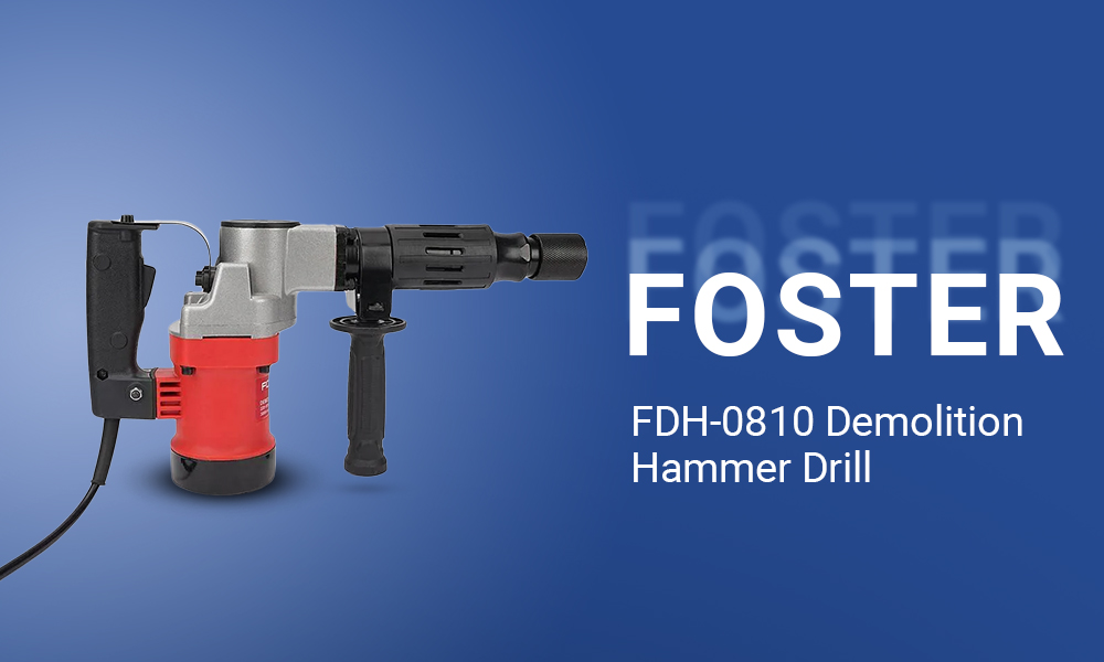 Buy FOSTER FDH 0810 Chisel Demolition Hammer Drill 42 mm Chuck Size 1200 W Copper Winding Armature 6 Months Warranty Online at Best Prices in India JioMart