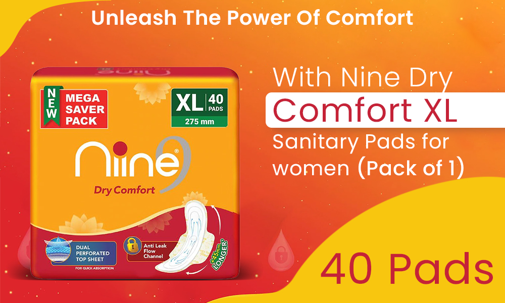 Niine Dry Comfort Extra Long Pads - Super Saver Pack - 40 Pads