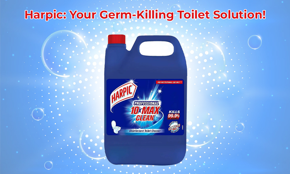 Buy Harpic 5L (Case of 3) Disinfectant Toilet Cleaner Online At