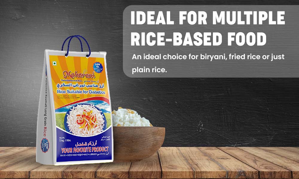 Buy Maharani Diabetic Friendly Low GI Basmati Rice 10 Kg (Parboiled