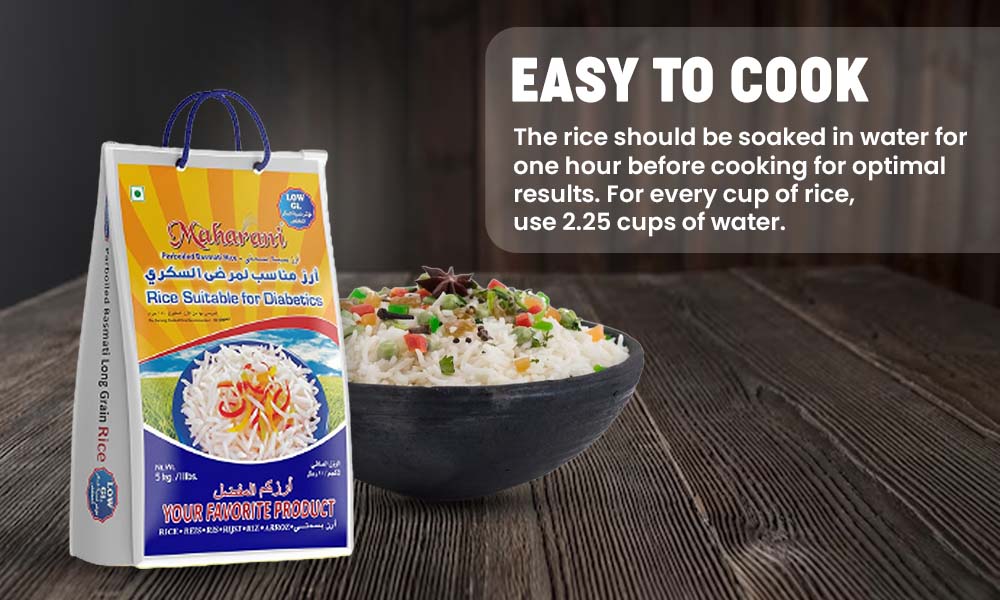 Buy Maharani Diabetic Friendly Low GI Basmati Rice 10 Kg (Parboiled