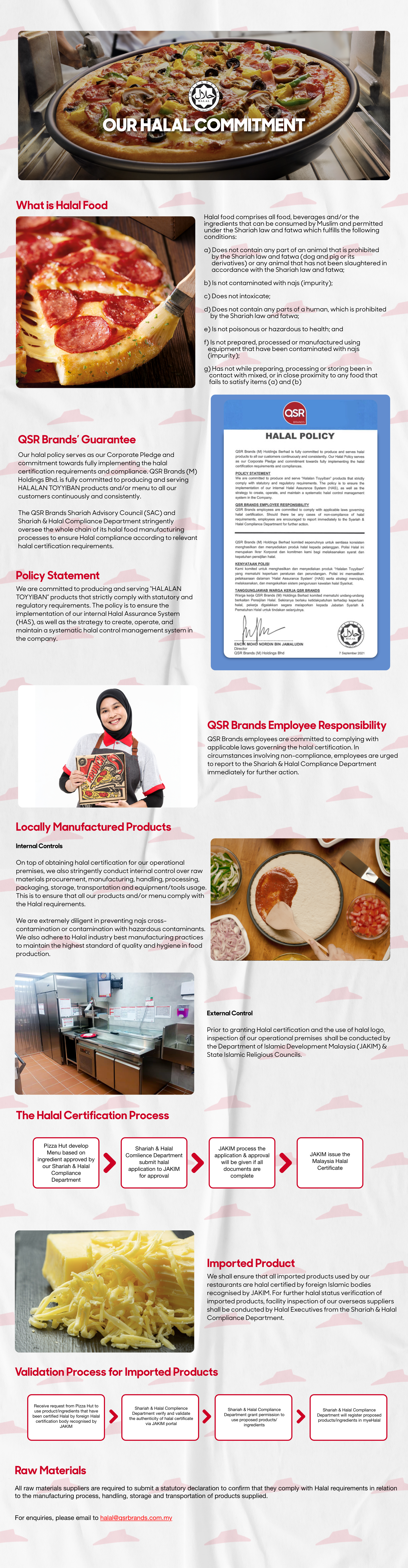 Pizza Hut Malaysia Halal Policy