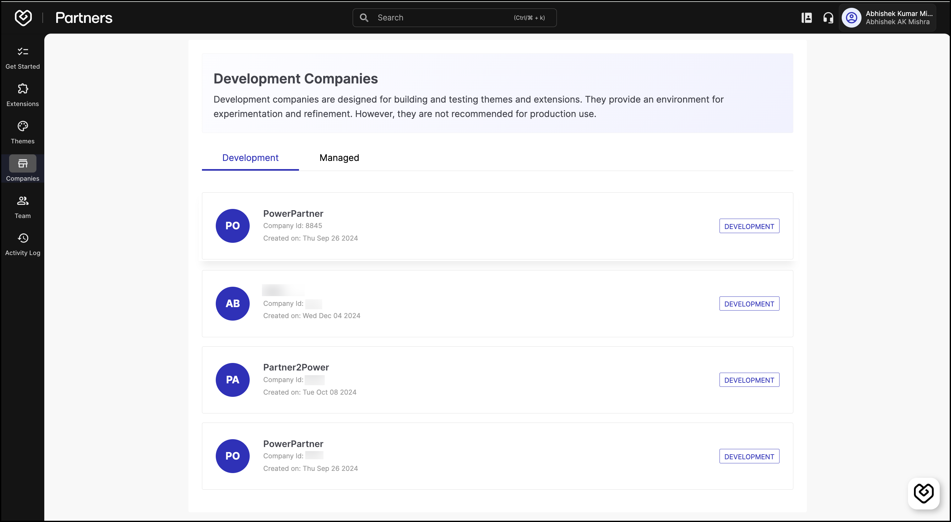 Development