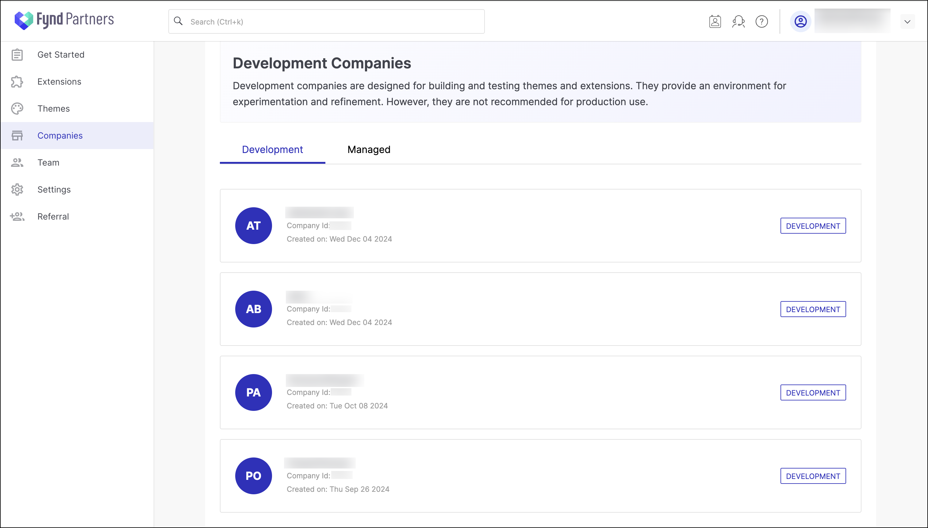 Development