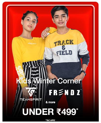 Boy's Wardrobe starting at 249 rupees. Shop graphic tees and apparel from Teamspirit and DNMX.