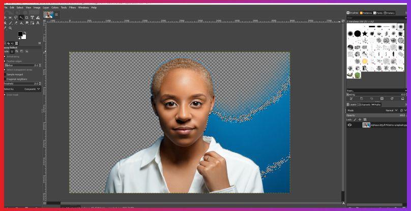6th step to remove background color