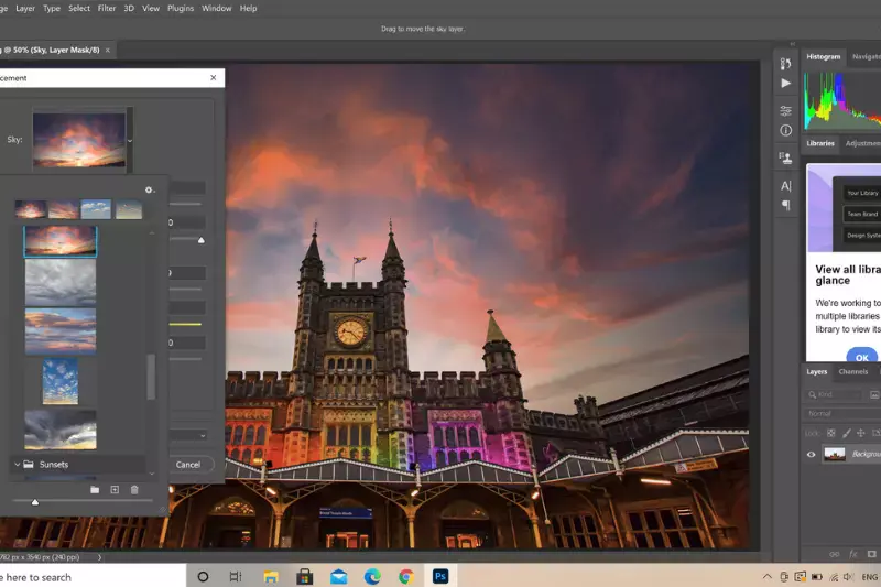 Home Screen of Adobe Photoshop