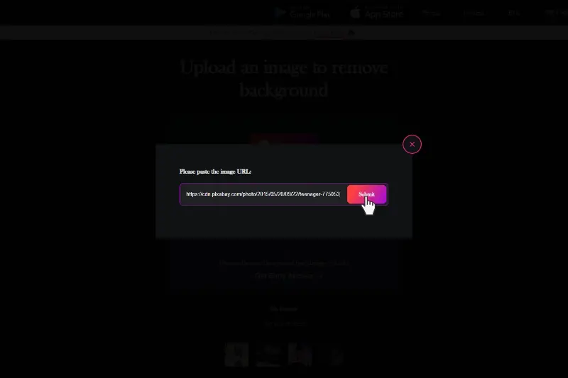 3rd Step to Click Submit Image
