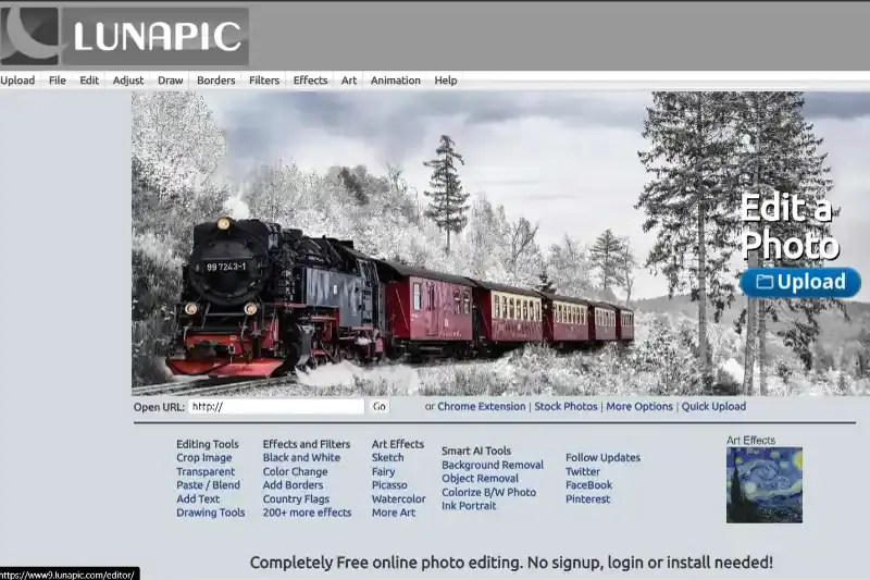 Home Page of Lunapic