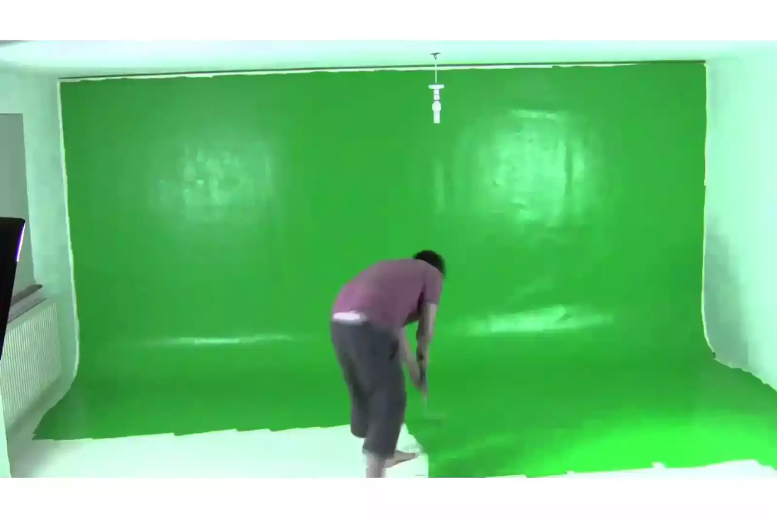 3. DIY Green Screen With Green Paint