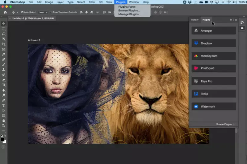Home Page of Adobe Photoshop