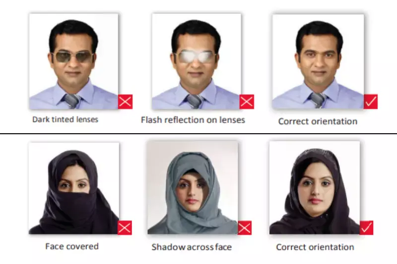 Eyeglasses and Head Coverings in Passport Photos