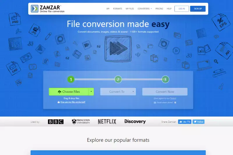 Home Page of Zamzar