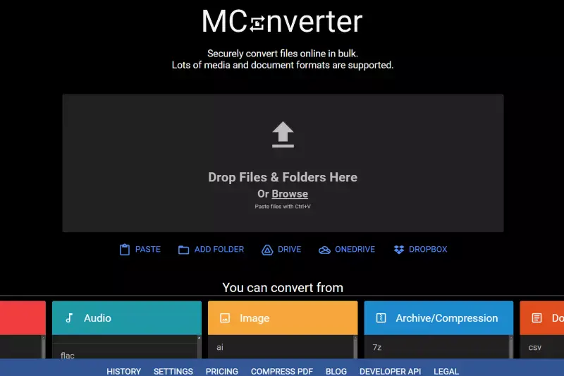 Home Page of MConverter 