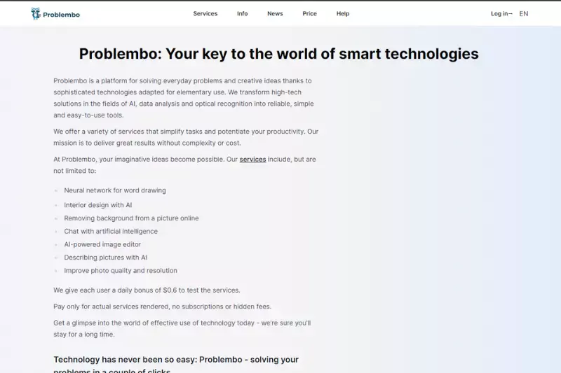 Home Page of Problembo