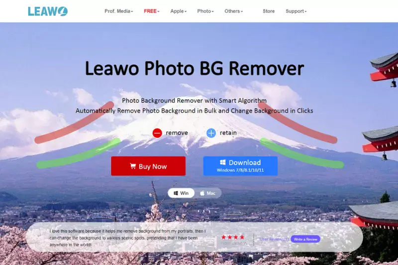 Home Page of Leawo Photo BG