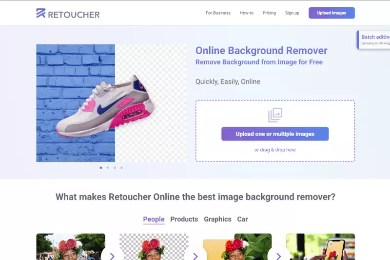 Home Page of Retoucher Online