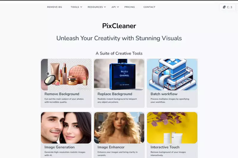 Home Page of Pixcleaner