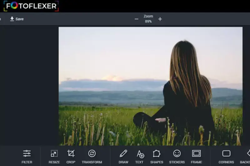 Home page of FotoFlexer
