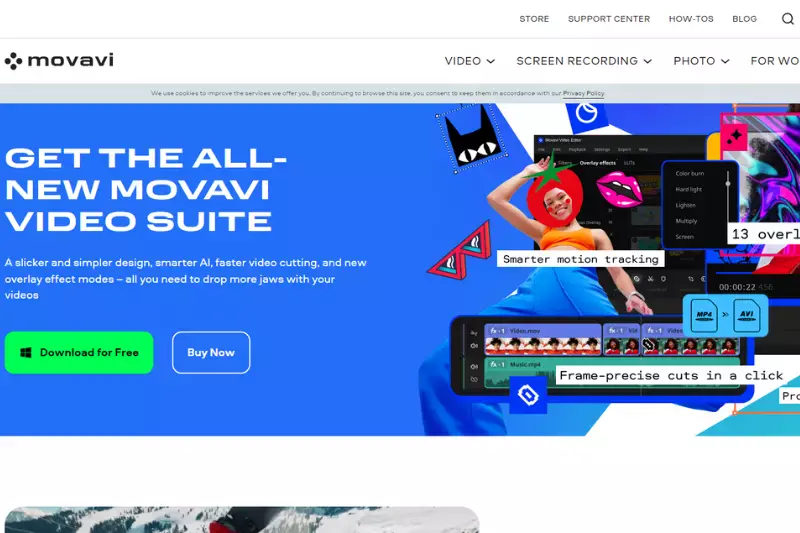 Home page of Movavi