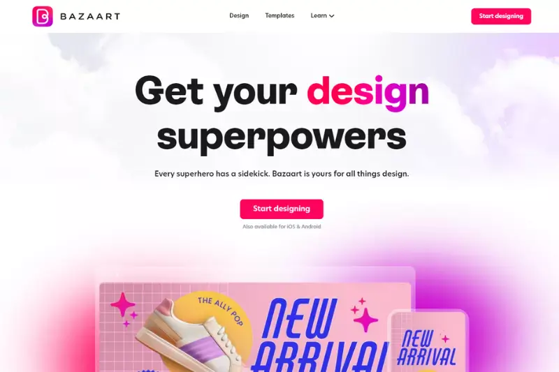 Home page of Bazaart