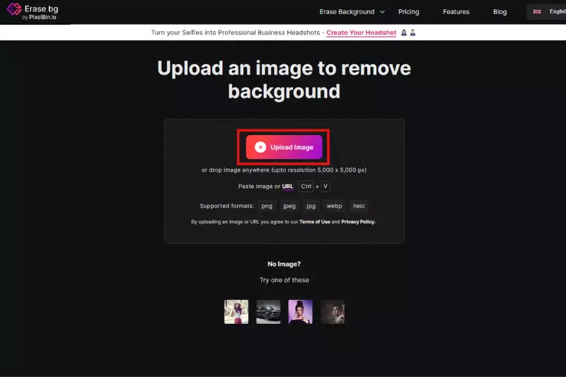 Step 1: Upload Your Image