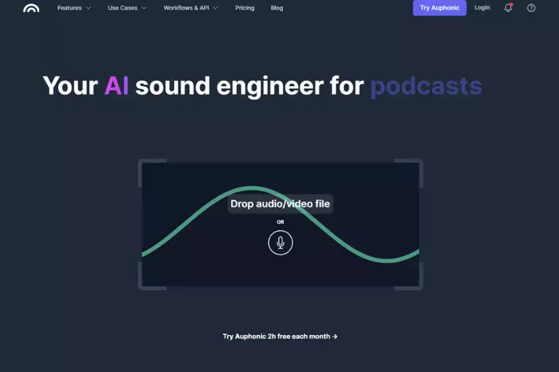 Home page of Auphonic