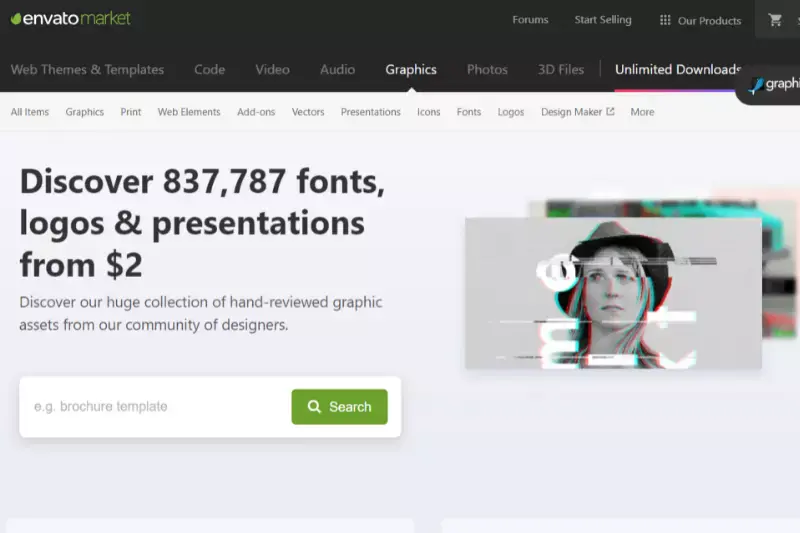 Home Page of GraphicRiver