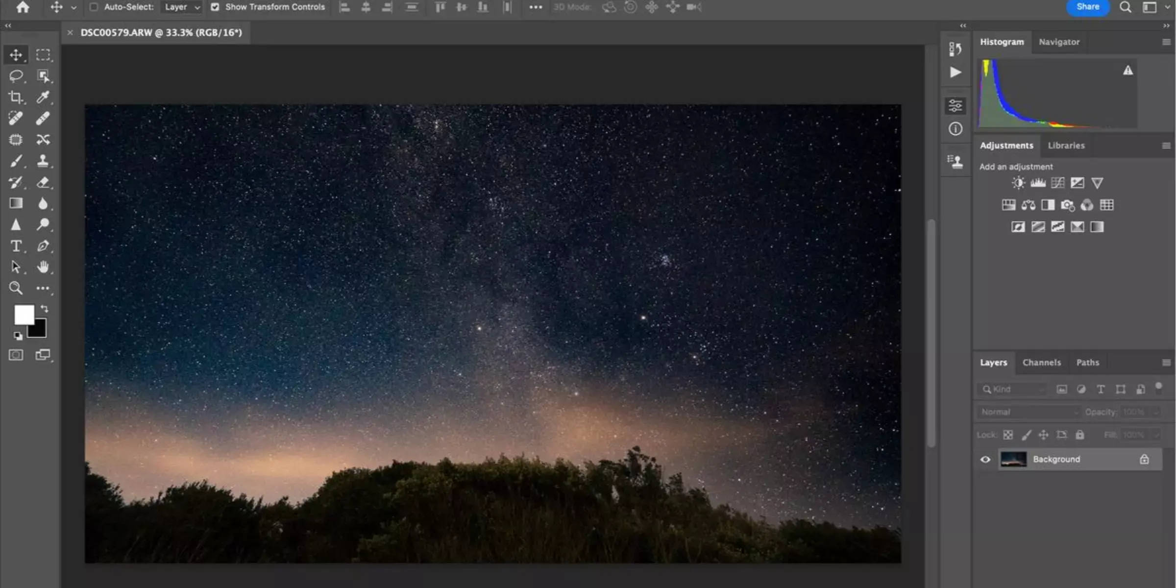 Homepage von Photoshop