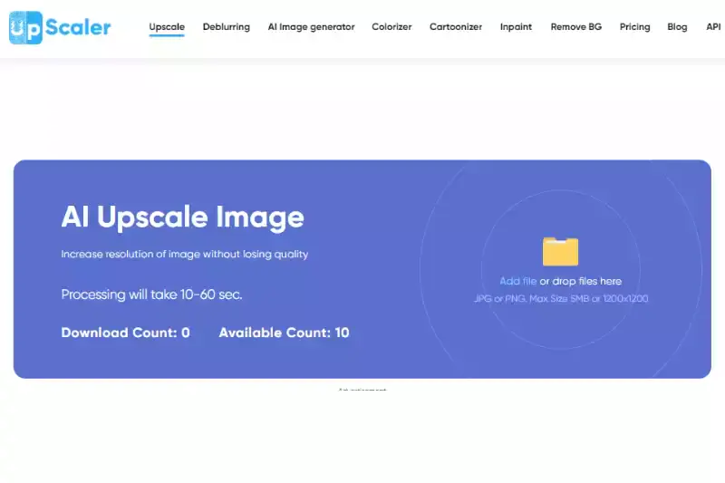 Home Page of Image UpScaler