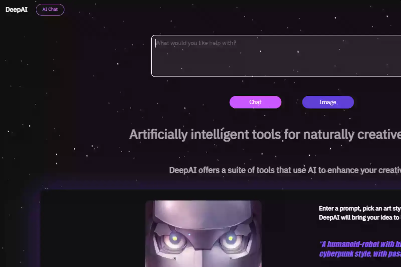 Home Page of Deep AI