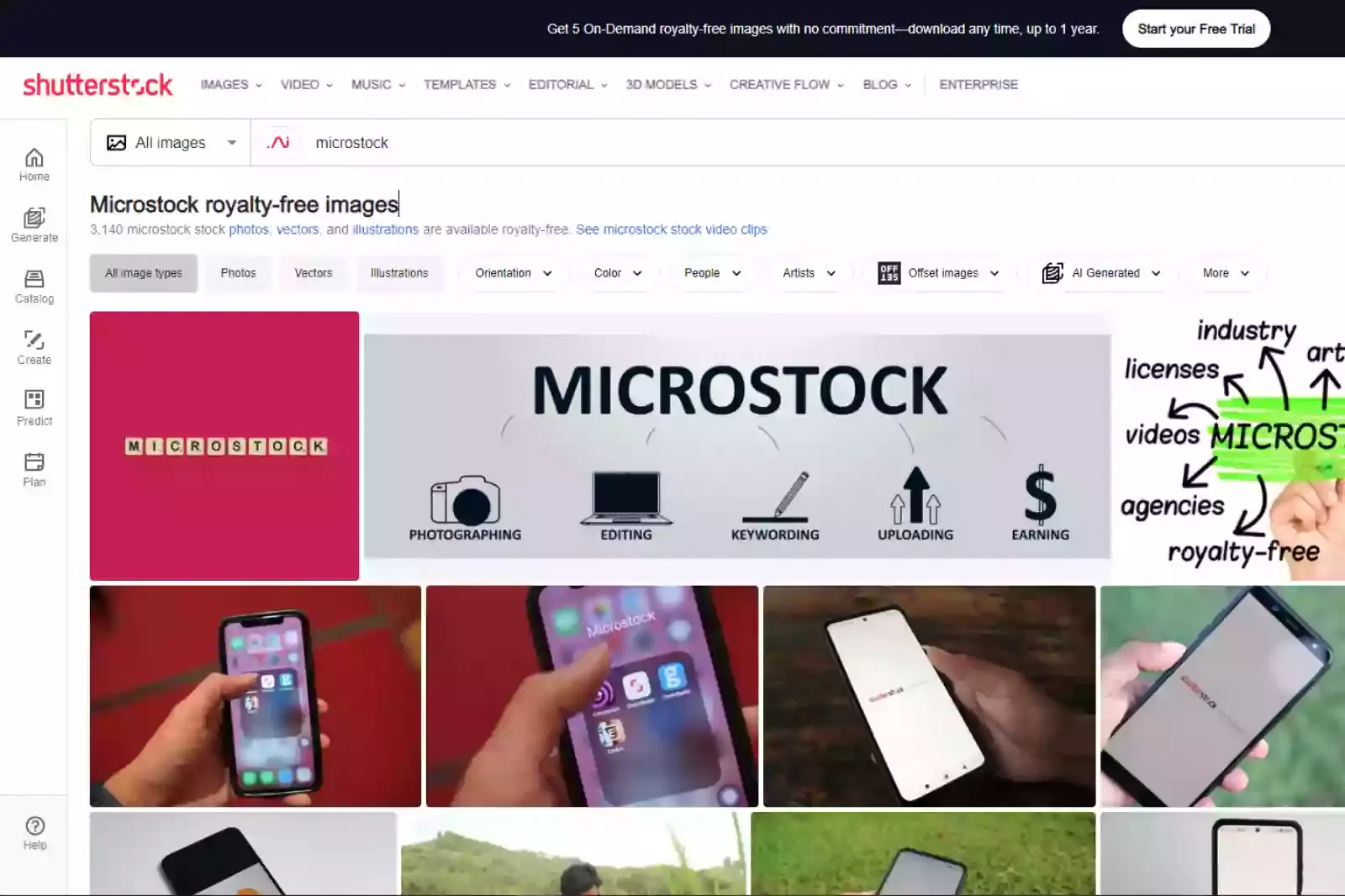 Home Page of Microstock photo
