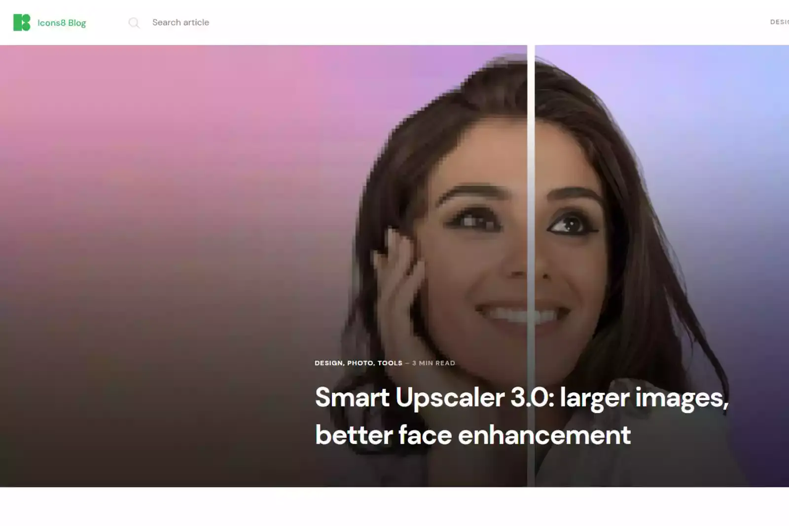 Home Page of Smart Upscaler