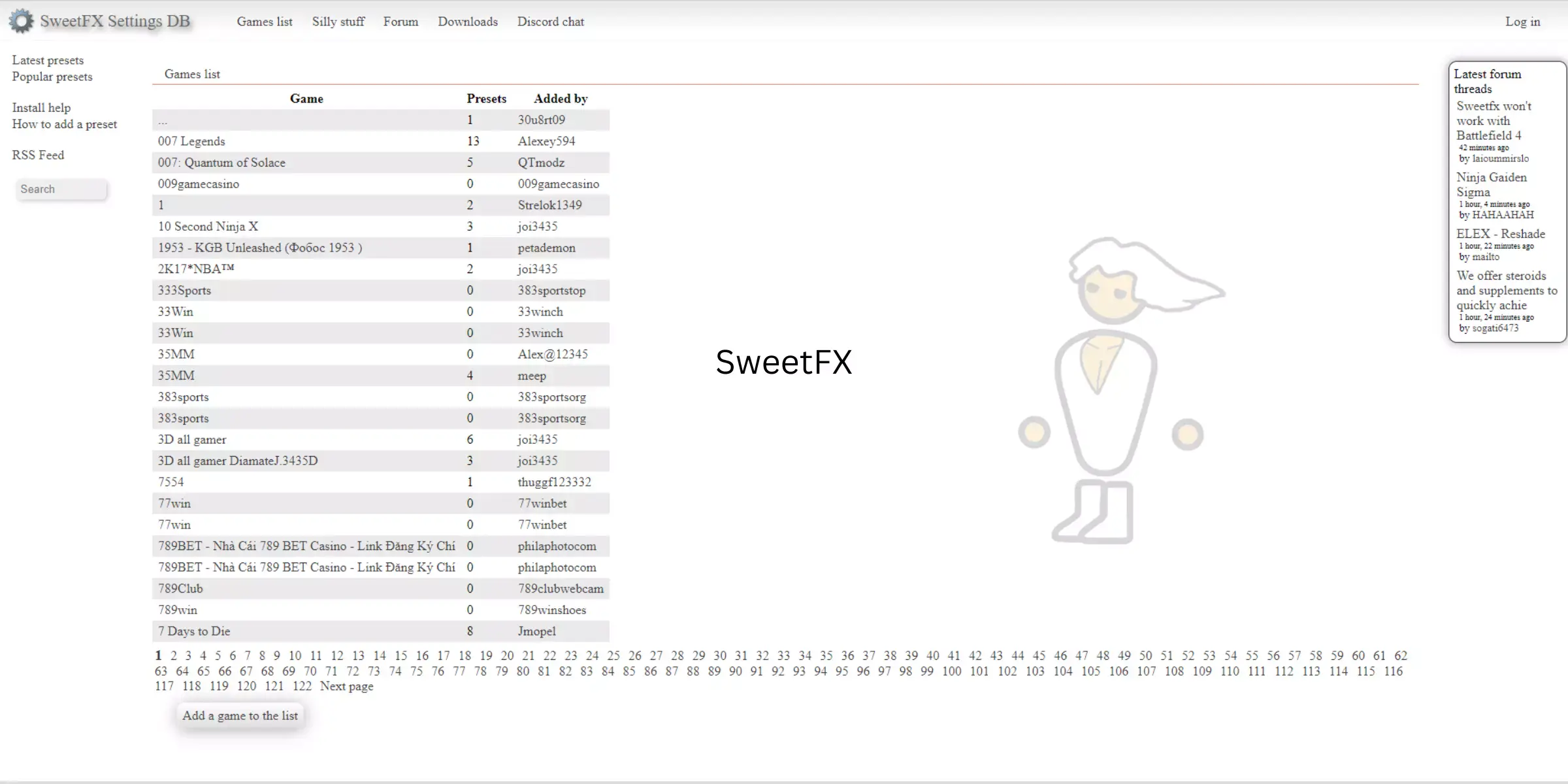 Home page of SweetFX