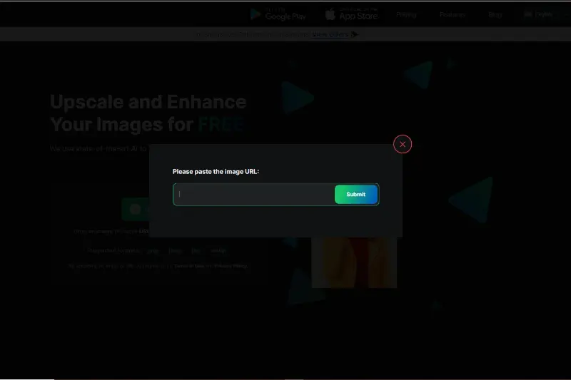 2nd Step to Paste URL of Image