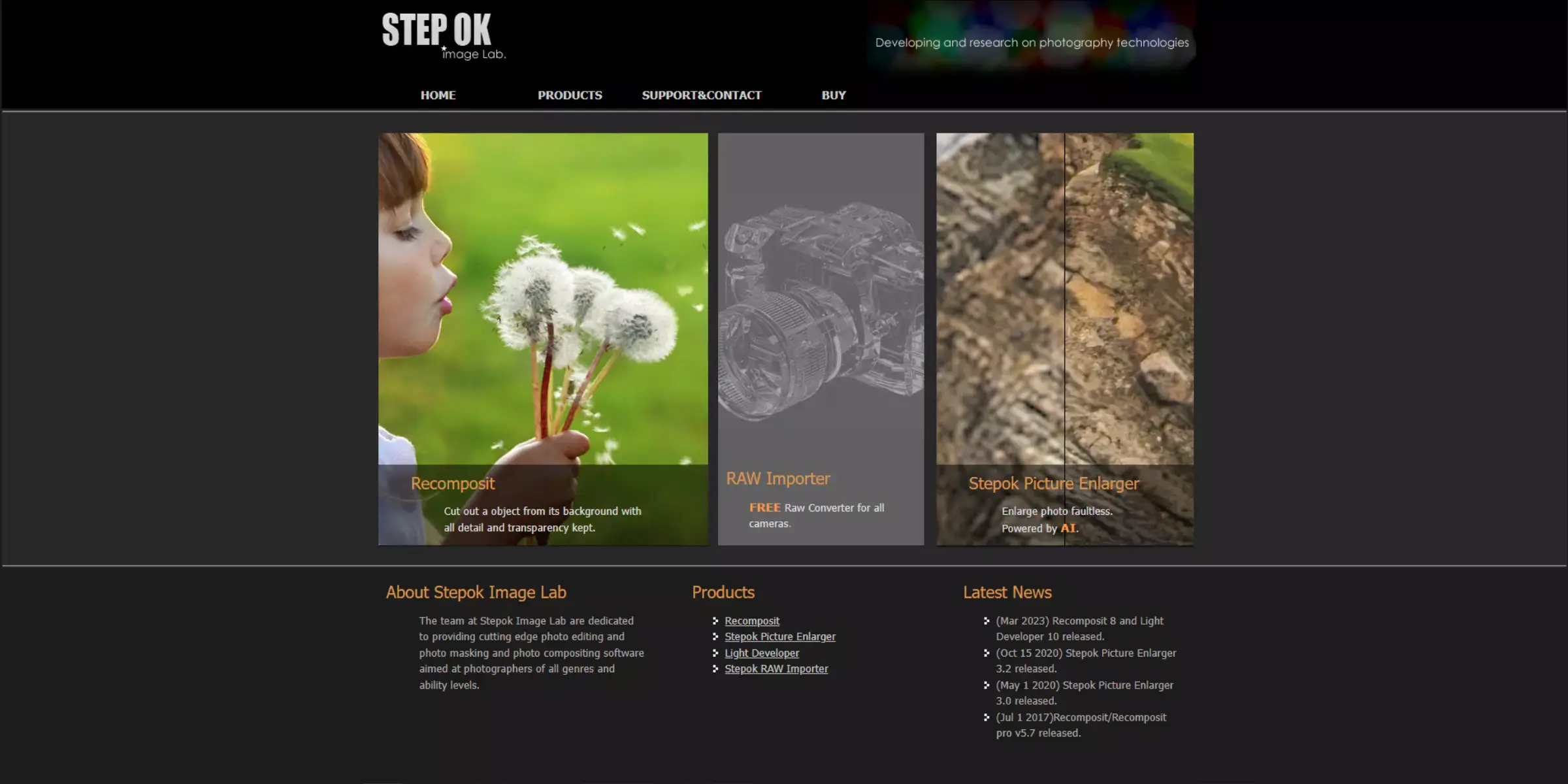 Home page of Stepok Image Lab