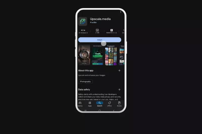 Step 2: Download and install the Upscale.media app