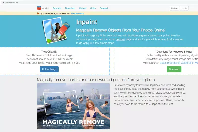 Home Page of Inpaint