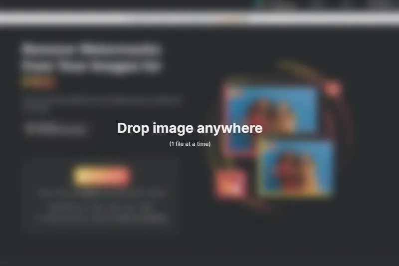 drop the image on the page or upload