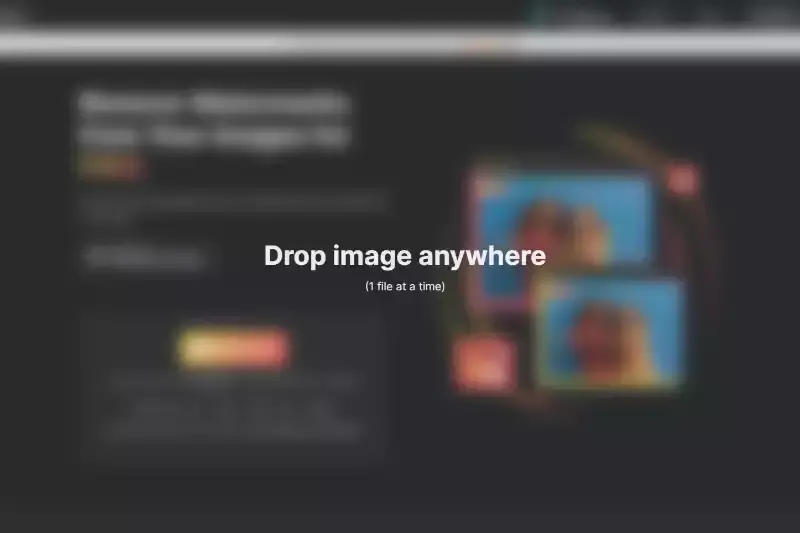 Drag and drop the image on the page or upload Image