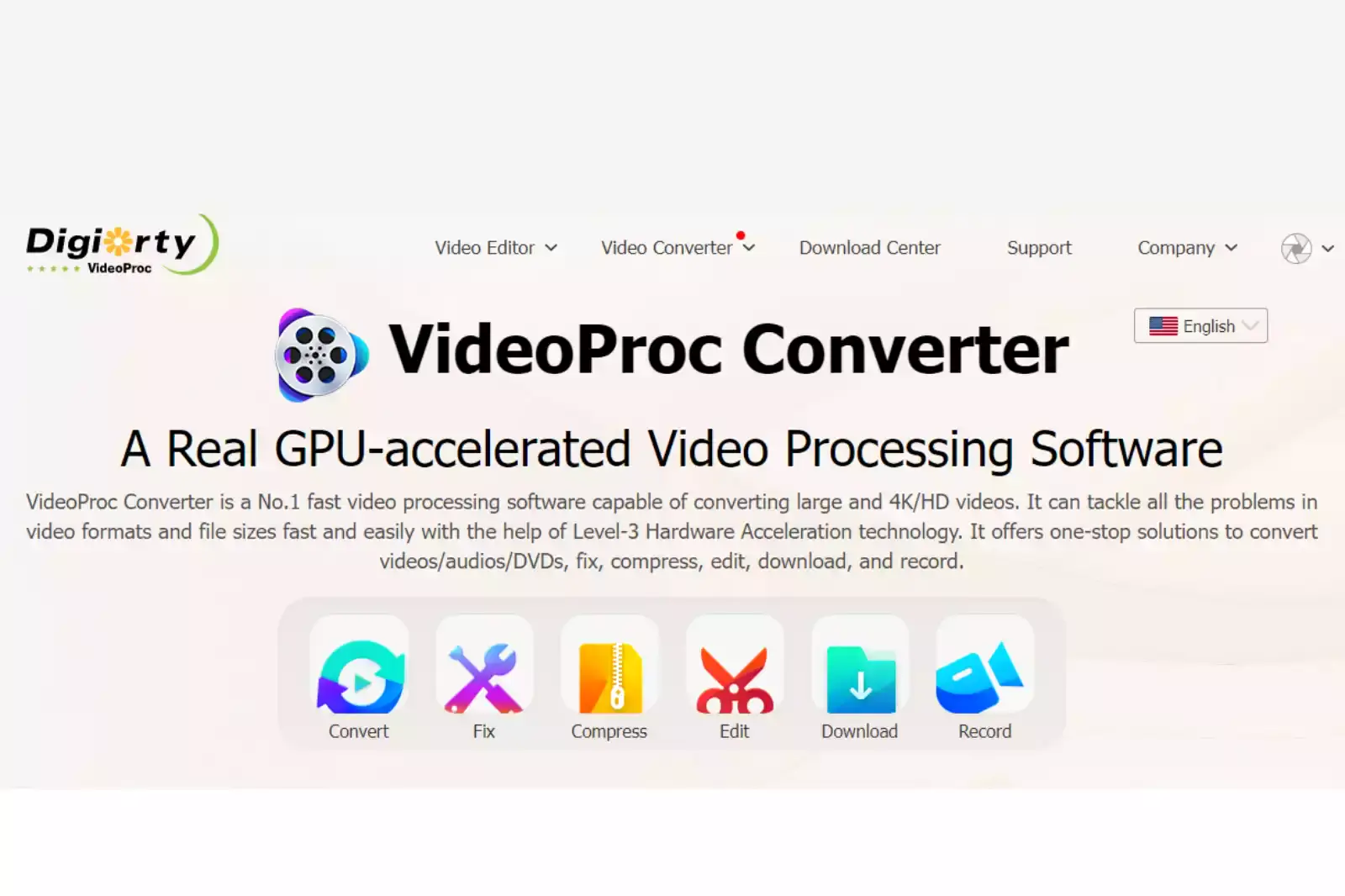 Home Page of Video Proc Converter