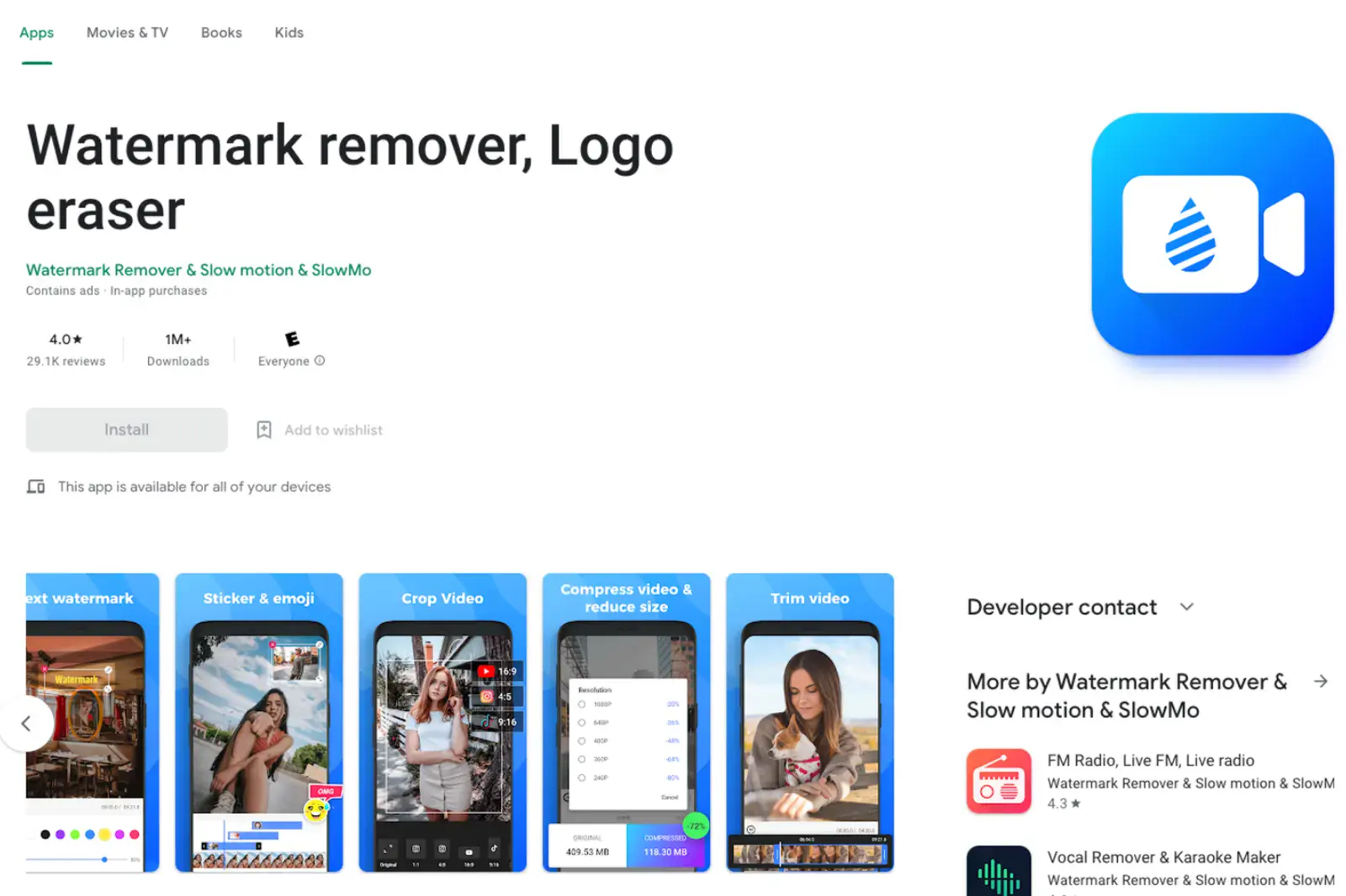 Home Page of Watermark Remover & Logo Eraser