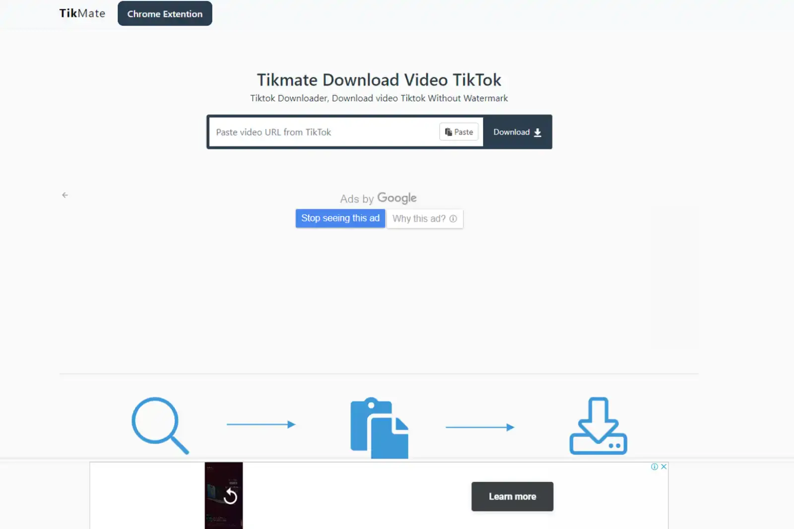 Home Page of TikMate
