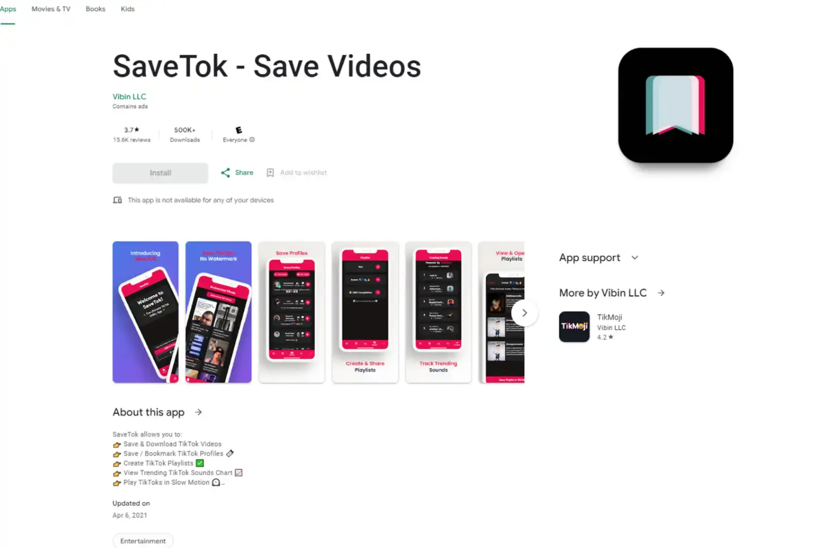 Home Page of SaveTok