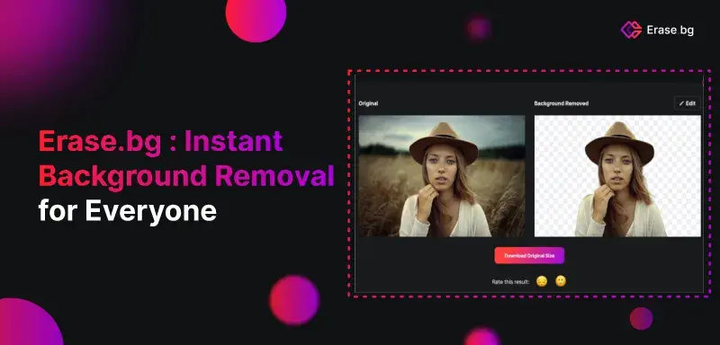 Erase.bg: Instant Background Removal for Everyone
