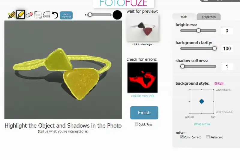 home page of fotofuze