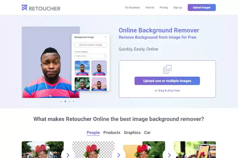 Home page of Retoucher.online