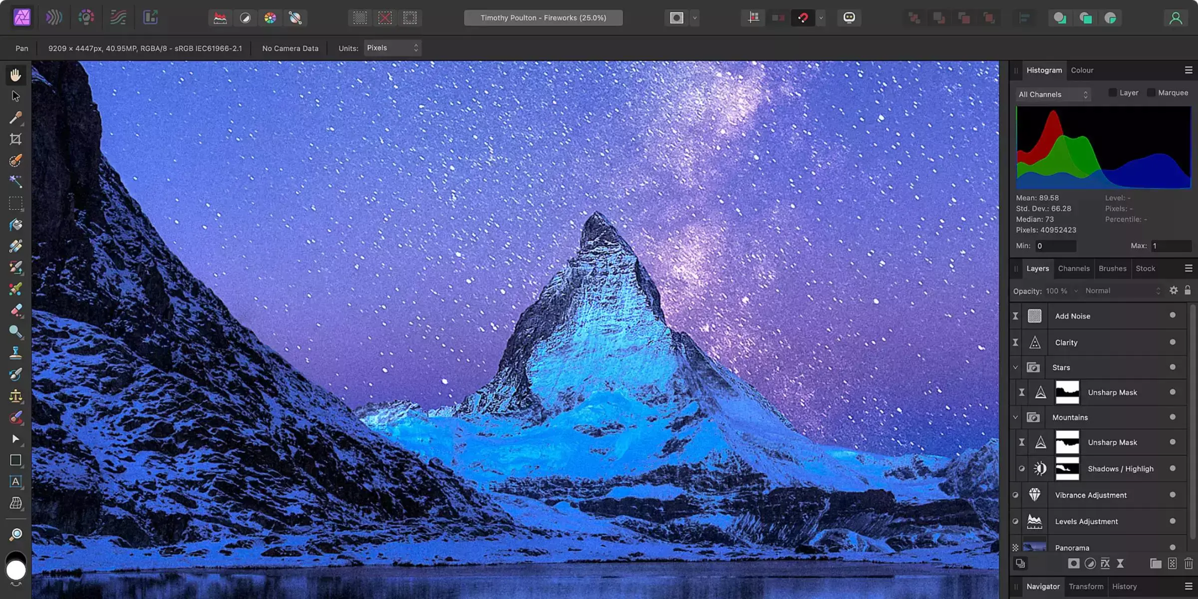 Home page of Affinity Photo