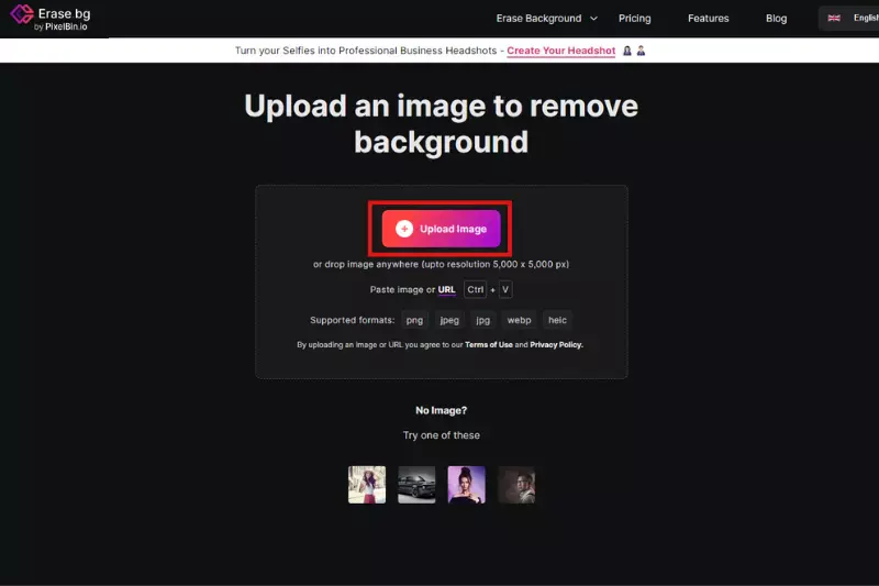 Step 1: Upload Your Image